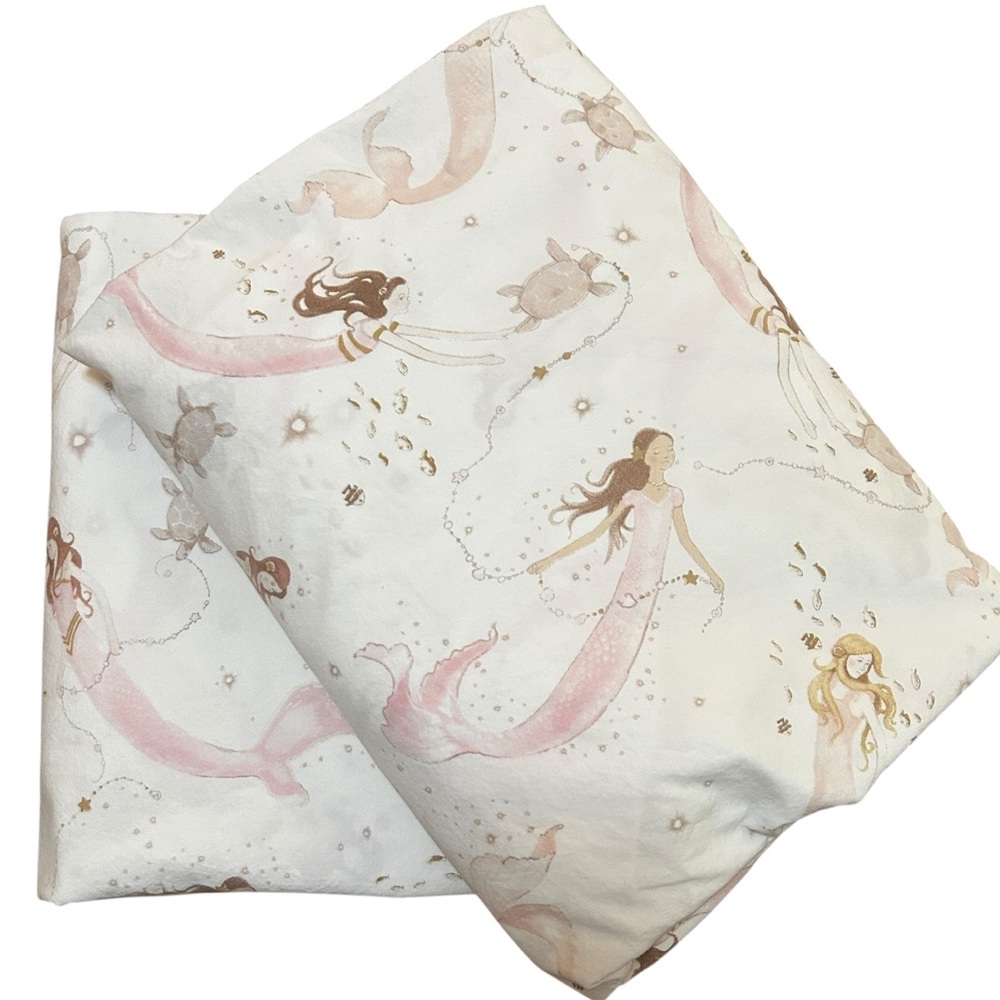 Pottery Barn Kids Isabelle Mermaid Full Size Sheet Set - Picture 2 of 9